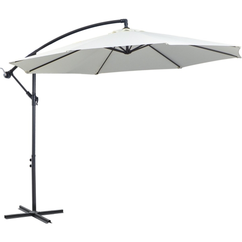 4goodz Outsunny zweefparasol 300 cm rond creme