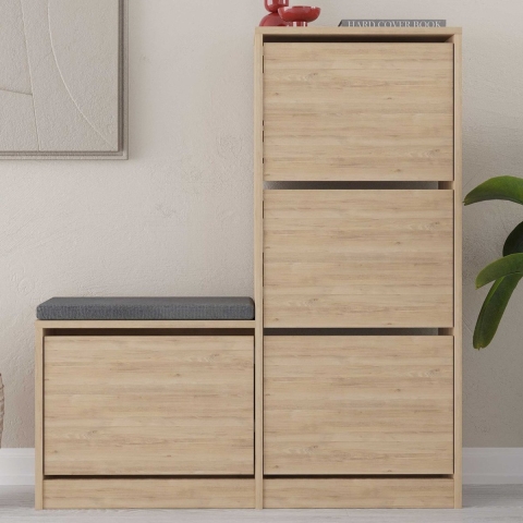 CaliCosy Schoenenkast 4 deuren l105 cm dude