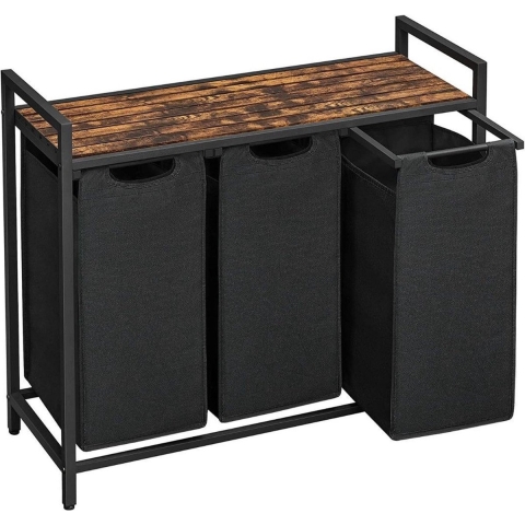 CaliCosy Wasmand met 3 compartimenten van 38l