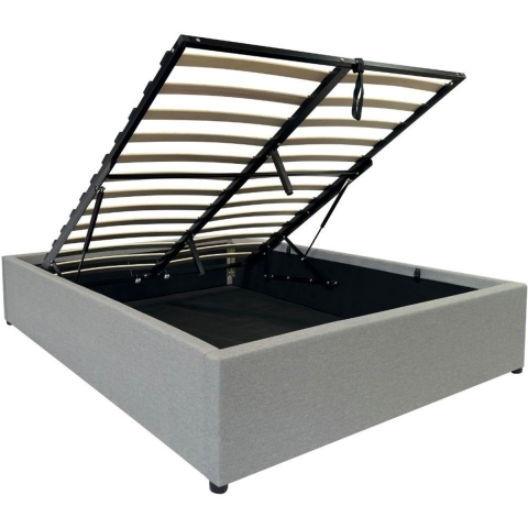 CaliCosy Kopie van opbergbed 140x190 cm met grijze stof romy