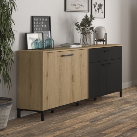 CaliCosy Dressoir 4 deuren 1 lade l180 cm trust