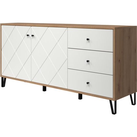 CaliCosy Buffet 2 deuren eiken decoratie l123 cm touch