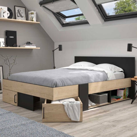 CaliCosy Bed met opbergruimte 160x200 cm swive