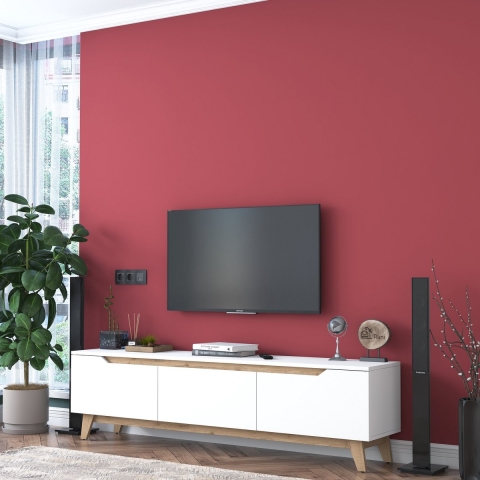 CaliCosy Tv-meubel 3 deuren wit l180 cm