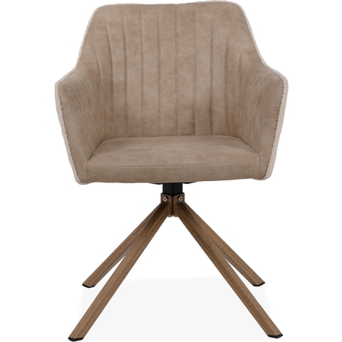 CaliCosy Set van 2 stoelen van bouclé stof l60 cm ray