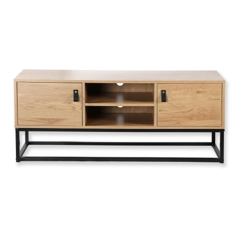 CaliCosy Tv-meubel met 2 deuren en centrale nis, eikenlook l120 cm jill