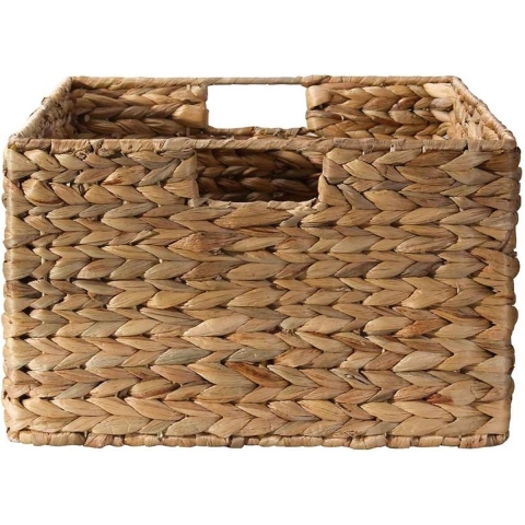 CaliCosy Waterhyacint mand met metalen frame hoogte 17 cm