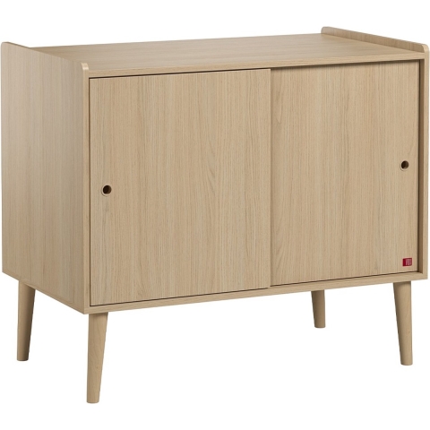 CaliCosy Dressoir 2 schuifdeuren eiken décor l100 cm retro