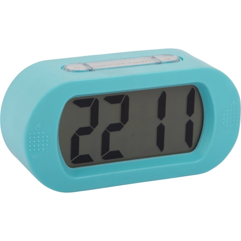 Karlsson wekker gummy turquoise blue