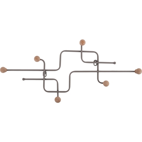 Present Time coat rack metro cool grey