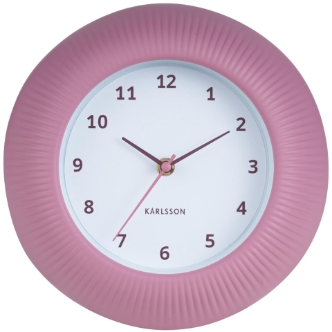 Karlsson wandklok tender rib rose tan- Ø25cm