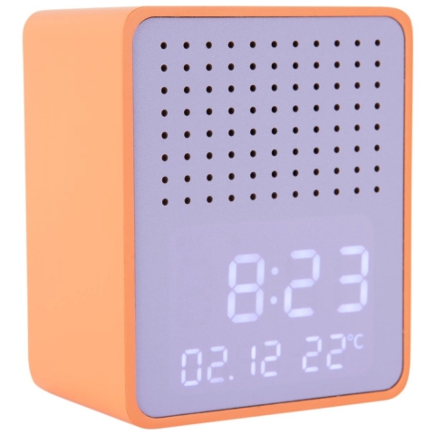 Karlsson wekker funky vibes blue tooth speaker bright orange & purple