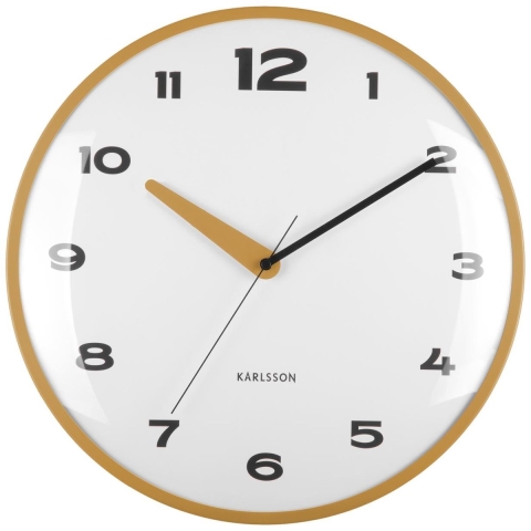 Karlsson wandklok brisk dome oker- Ø40cm