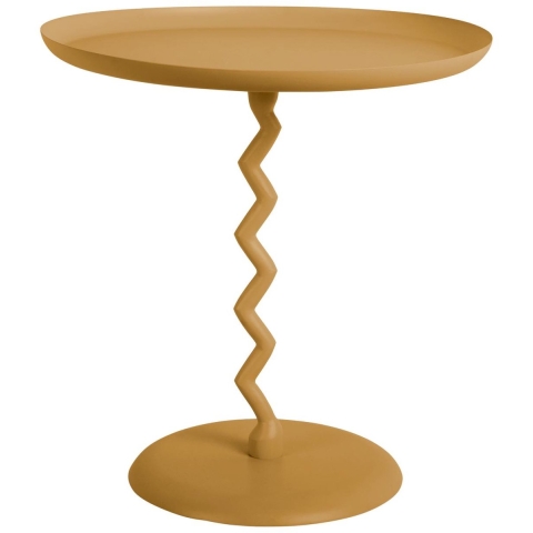 Leitmotiv bijzettafel zig zag medium oker