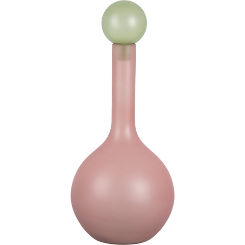 Present Time vaas alegre globo large soft pink & soft green