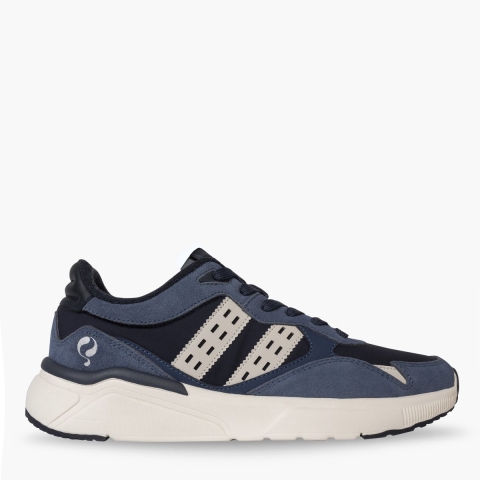Q1905 Sneaker kampen denimblauw/donkerblauw/offwit