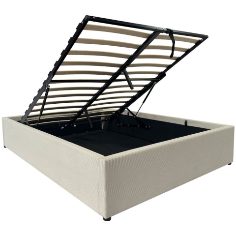 CaliCosy Opbergbed 140x190 cm bekleed met fluweel romy