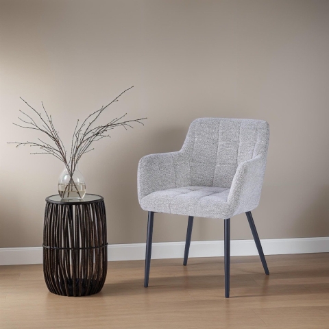 Livingfurn eetkamerstoel bronco toffee - set van 2