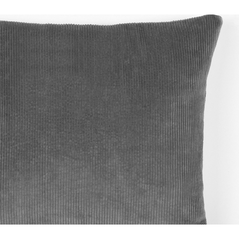 Label51 Sierkussen rib donker katoen