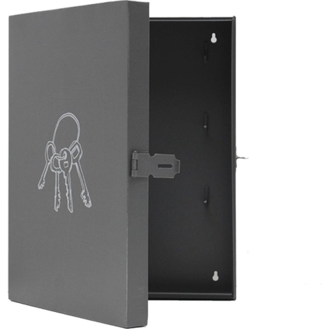 Label51 Wanddecoratie sleutelkastje antiek metaal 25x8x35 cm