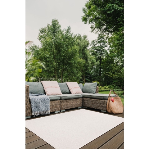 Muratap Brussels uni buitenkleed – effen indoor & outdoor vloerkleed – tuinkleed,