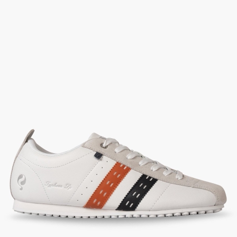 Q1905 Sneaker typhoon sp wit/donkerblauw/oranje