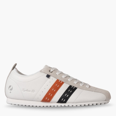 Q1905 Sneaker typhoon sp wit/donkerblauw/oranje