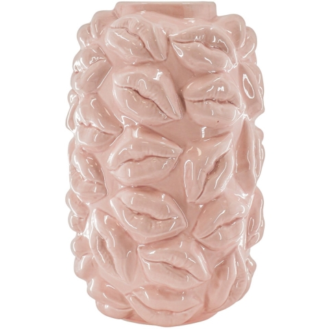 House Vitamin Vase kisses ceramics light pink 17x17x27cm