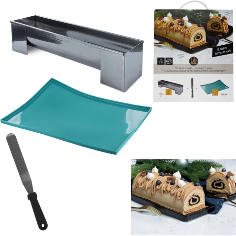 WDMT Complete cakevorm set met spatel en siliconen bakplaat