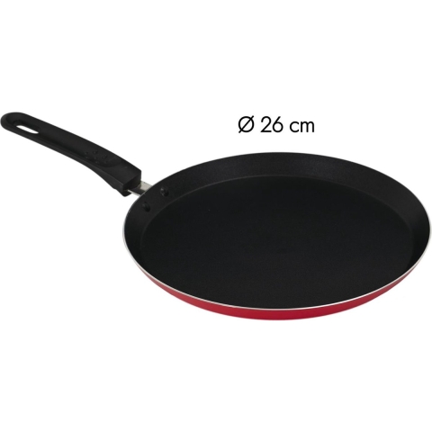 WDMT Rode pannenkoekenpan ø 26 cm rood