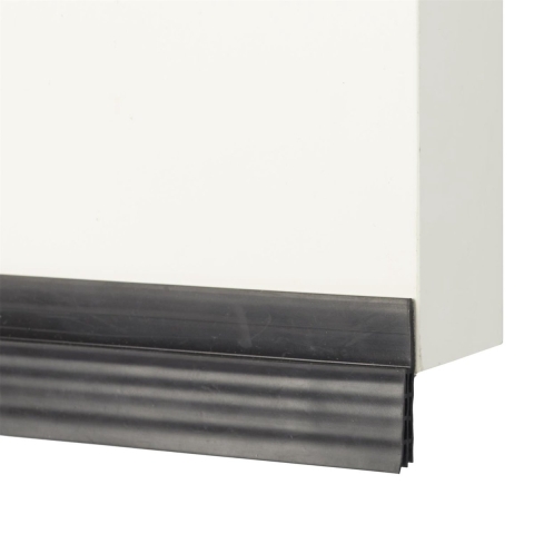 WDMT Zelfklevende tochtstrip voor deuren 100 x 5 cm zwart