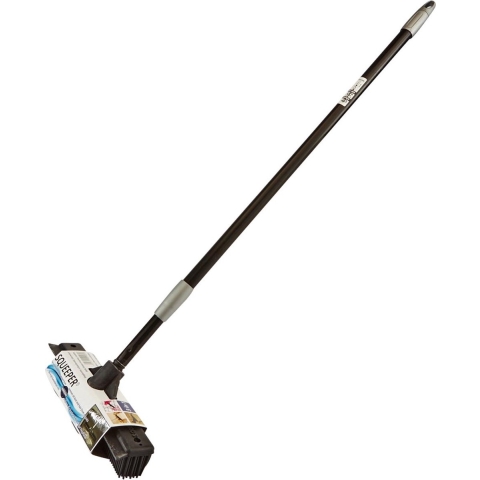 CaliCosy Rubberen bezem 3-in-1 telescopische steel 1,5m