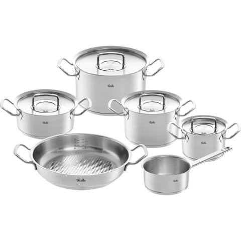 Fissler Original profi collection 2022 6 delig hapjespan steelpan rvs deksels