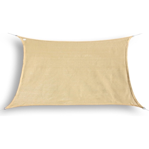 Hanse® Schaduwdoek rechthoek waterdoorlatend 5x8 m zonnedoek