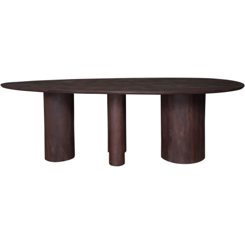 Home67 Eettafel amir 240 x 120 cm espresso mangohout