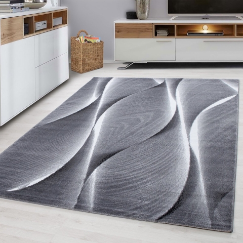 Muratap Parma design vloerkleed zwart / grijs laagpolig- 200x290 cm