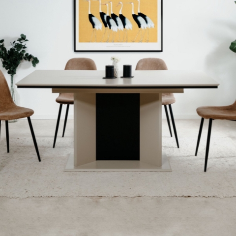 CaliCosy Uitschuifbare eettafel van 160 tot 200 cm met automatische opening novara