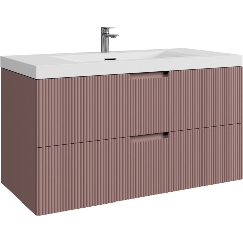 Badplaats Badkamermeubel set thermis 100cm - badmeubel met wastafel