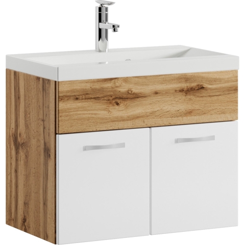 Badplaats Badkamermeubel montreal set 01 60 x 35 cm met wit badmeubel