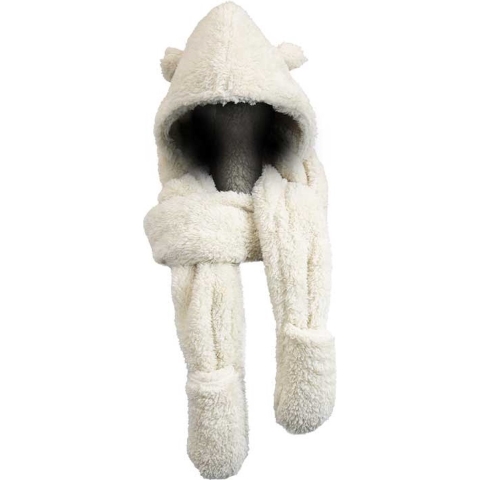 Unique Living sjaal fey dove white -20x235cm