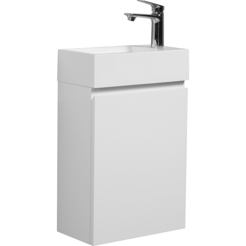 Badplaats Toiletmeubel angela 40 x 22 cm mat fonteinmeubel met wastafel