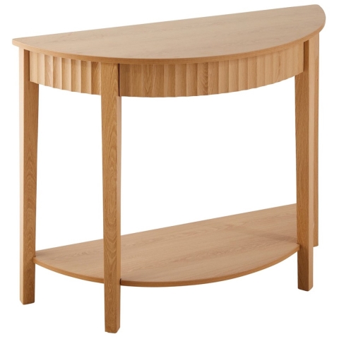 CaliCosy Afgeronde console met golf en 2 niveaus, hoogte 76 cm bologne