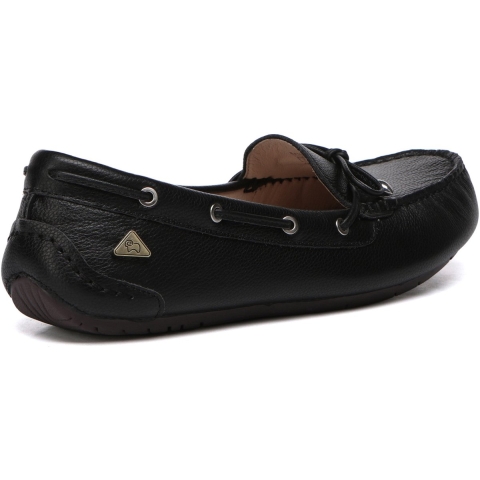 EVER AU Dames Leren Loafers - Grebes