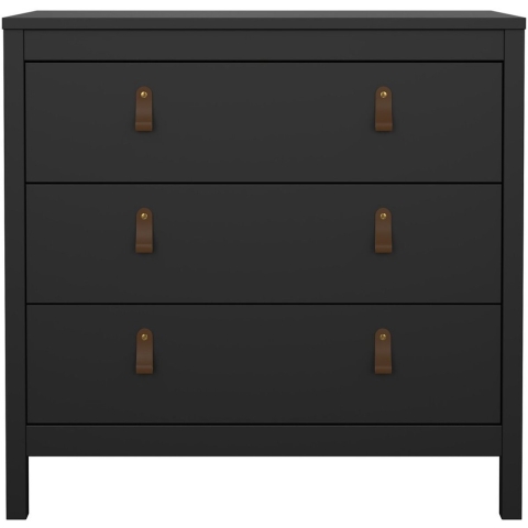 CaliCosy Ladekast met 3 lades matzwart b82,3 cm barcelone