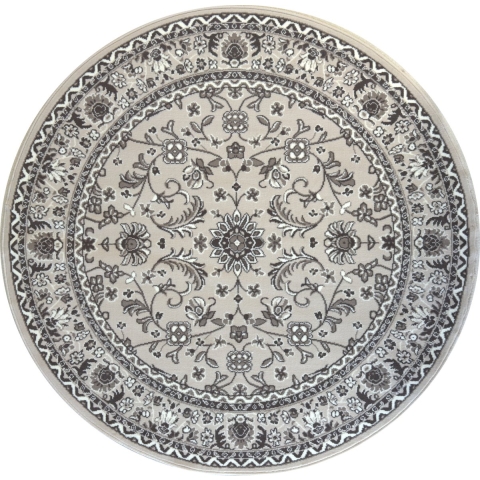 Muratap Nain klassiek rond laagpolig oosters vloerkleed vintage tapijt -