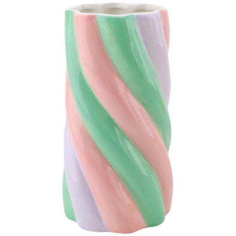 House Vitamin Vase marshmellow pink/mint/lilac 10,5x10,5x20cm
