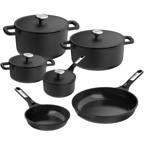 BergHOFF Leo phantom downdraft pannenset 6-delig met gratis panbeschermerset