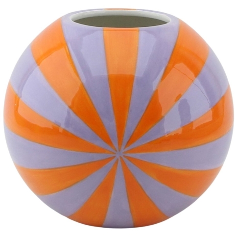 House Vitamin Vase flower vase swirl orange/lilac 15x15x13,5cm