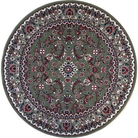 Muratap Nain klassiek rond laagpolig oosters vloerkleed vintage tapijt -