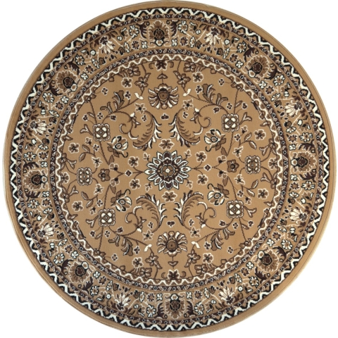 Muratap Nain klassiek rond laagpolig oosters vloerkleed vintage tapijt -